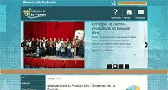 Desktop Screenshot of produccion.lapampa.gov.ar