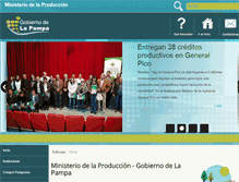 Tablet Screenshot of produccion.lapampa.gov.ar